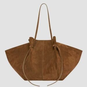 NWOT Faux Suede Women’s Tote / Handbag Light Brown Spacious w/15” Shoulder Strap